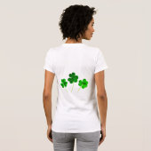 St Patrick's Day Irish Shamrock Clover Schattige 2 T-shirt (Achterkant volledig)