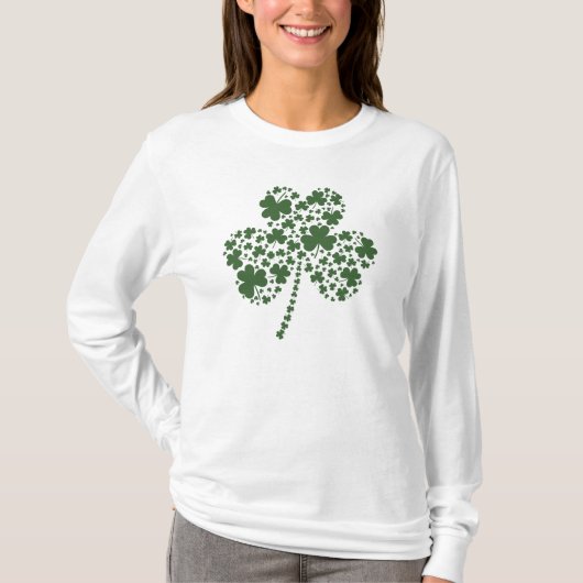 St Patrick's Day Irish Shamrock Clover T-shirt (Voorkant)