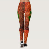 St Patrick's Day Irish Shamrock Gold Glitter Green Leggings (Achterkant)
