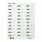 St. Patricks Day Irish Shamrock Heart Etiket (Full Sheet)