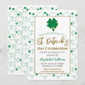 St Patricks Day Irish Shamrock Kaart (Voorkant / Achterkant)