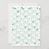 St Patricks Day Irish Shamrock Kaart (Achterkant)