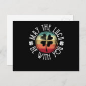 St. Patrick's Day Irish Shamrock May Happiness Briefkaart (Voorkant / Achterkant)