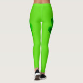 St Patrick's Day Irish Shamrock Neon Green Girly Leggings (Achterkant)