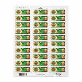 St Patrick's Day Irish Shamrock Party Etiket (Full Sheet)