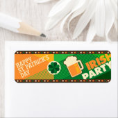 St Patrick's Day Irish Shamrock Party Etiket (Insitu)