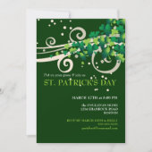 St. Patricks Day Irish Shamrock Party Invitation Kaart (Voorkant)