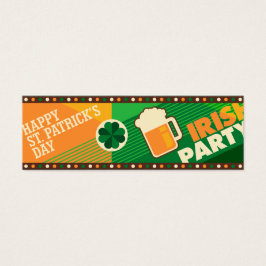 St Patrick's Day Irish Shamrock Party Mini Visitekaartjes