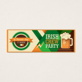St Patrick's Day Irish Shamrock Party Mini Visitekaartjes