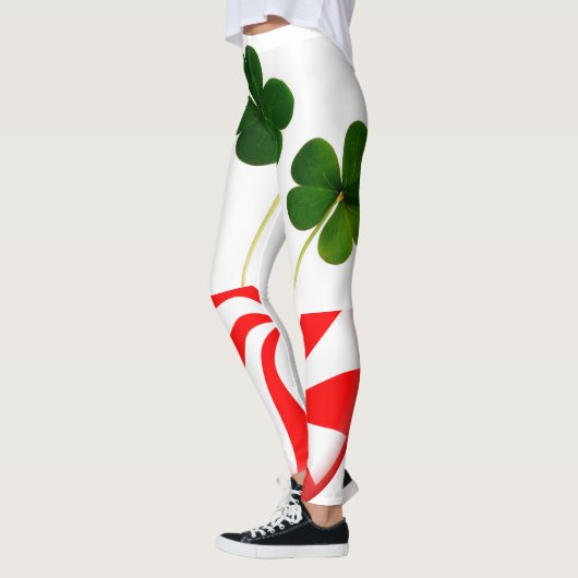 St Patrick's Day Irish Shamrock Peppermint 2020 Leggings (Links)
