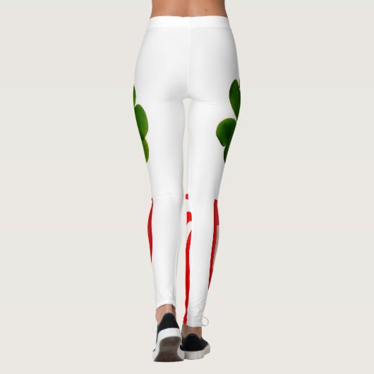 St Patrick's Day Irish Shamrock Peppermint 2020 Leggings (Achterkant)