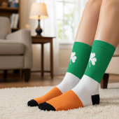 St Patricks Day Irish Shamrock Sokken
