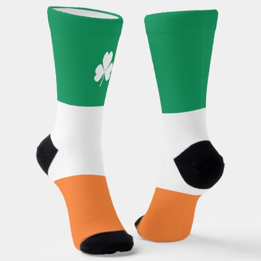 St Patricks Day Irish Shamrock Sokken (Gebogen)