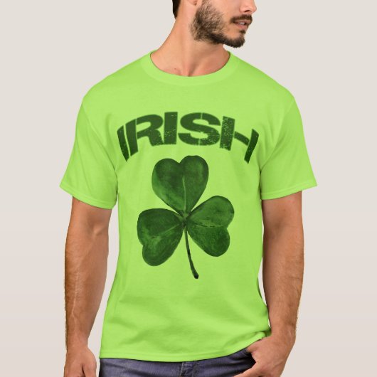 St. Patrick's Day Irish Shamrock T-Shirt (Voorkant)