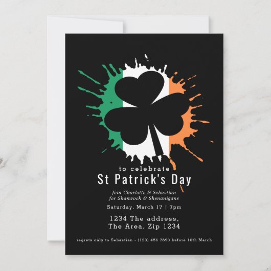 St Patricks Day Irish Shamrocks en Shenanigans Kaart (Voorkant)