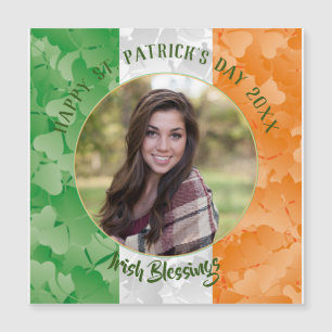 St. Patrick's Day Irish shamrocks flag lijst