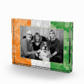 St. Patrick's Day Irish shamrocks flag lijst Fotoblokken (Rechts)