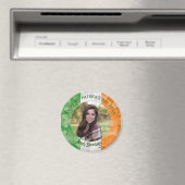 St. Patrick's Day Irish shamrocks flag lijst Magneet (Insitu (Vaatwasser))