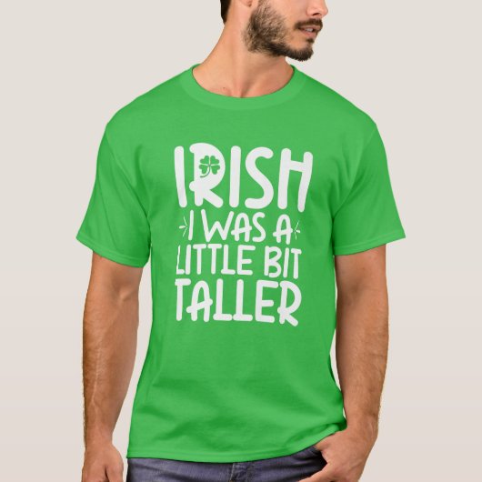 St. Patrick's Day Irish Short People Funny Boys Gi T-shirt (Voorkant)