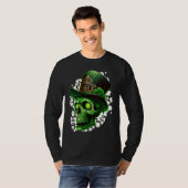 St Patrick's Day Irish skeleton leprechaun  2 T-shirt (Voorkant volledig)