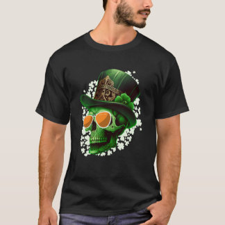 St Patrick's Day Irish skeleton leprechaun T-shirt