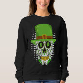 St Patrick's Day Irish skeleton leprechaun Trui (Voorkant)