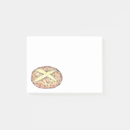 St. Patrick's Day Irish Soda Bread Loaf Ierland Post-it® Notes (Voorkant)