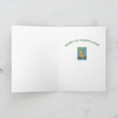ST. PATRICKS DAY IRISH SQUIRREL WENSKAART Vers Kaart (Binnen)