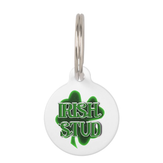 St. Patrick's Day Irish Stud Huisdierpenning (Voorkant)