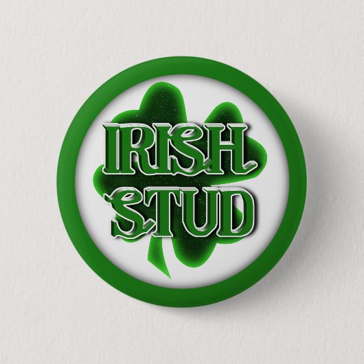 St. Patrick's Day Irish Stud Ronde Button 5,7 Cm (Voorkant)
