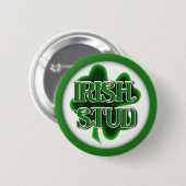 St. Patrick's Day Irish Stud Ronde Button 5,7 Cm (Voorkant /achterkant)