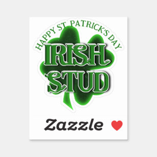 St. Patrick's Day Irish Stud Sticker