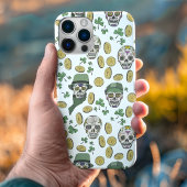 St Patrick's Day Irish Sugar Skull Custom Case-Mate iPhone Case