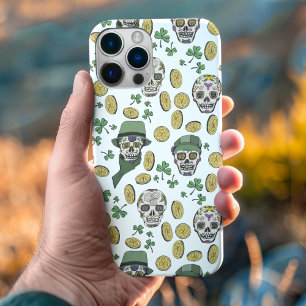 St Patrick's Day Irish Sugar Skull Custom Case-Mate iPhone 14 Pro Max Hoesje