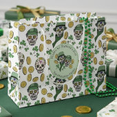 St Patrick's Day Irish Sugar Skull Custom Groot Cadeauzakje