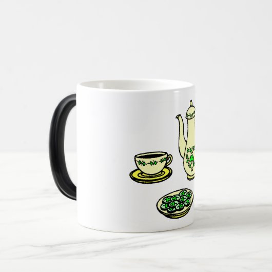 St. Patrick's Day Irish Tea Set Mok (Voorkant links)