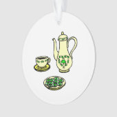 St. Patrick's Day Irish Tea Set Ornament (voorkant)