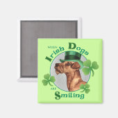 St. Patrick's Day Irish Terrier Magneet (Voorkant / Achterkant)