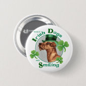 St. Patrick's Day Irish Terrier Ronde Button 5,7 Cm (Voorkant /achterkant)