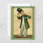 St. Patricks Day Irish Top of the Morning Briefkaart (Voorkant / Achterkant)