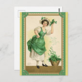  St. Patricks Day Irish Top of the Morning Briefkaart (Voorkant / Achterkant)