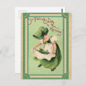  St. Patricks Day Irish Top of the Morning Briefkaart (Voorkant / Achterkant)