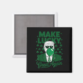 St. Patrick's Day Irish Trump Bubble Gum Grappig Magneet (Voorkant / Achterkant)