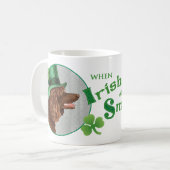 St. Patrick's Day Irish Water Spaniel Koffiemok (Voorkant links)