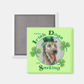 St. Patrick's Day Irish Wolfhound Magneet (Voorkant / Achterkant)