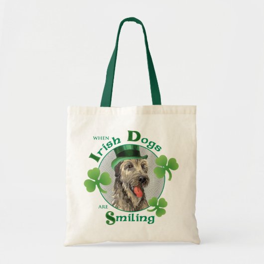 St. Patrick's Day Irish Wolfhound Tote Bag (Voorkant)