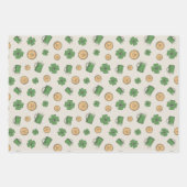 St. Patrick's Day Irish Wrapping Paper set of 3 (Voorkant)