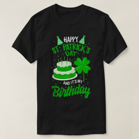 St Patricks Day ja, mijn verjaardag op zaterdag Ha T-shirt (Design voorkant)