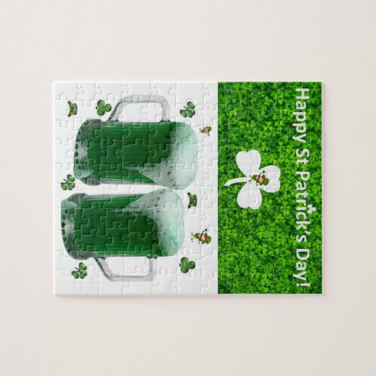 St. Patrick's Day Jigsaw Puzzle Beer Legpuzzel (Horizontaal)