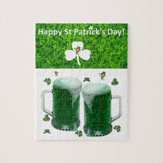 St. Patrick's Day Jigsaw Puzzle Beer Legpuzzel (Verticaal)